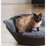 MILA - Panier design en cuir pour chat