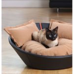 MILA - Panier design en cuir pour chat