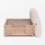 panier major rotin naturel design chien