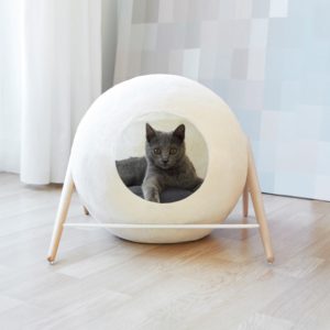 niche pour chat rond meyou ball