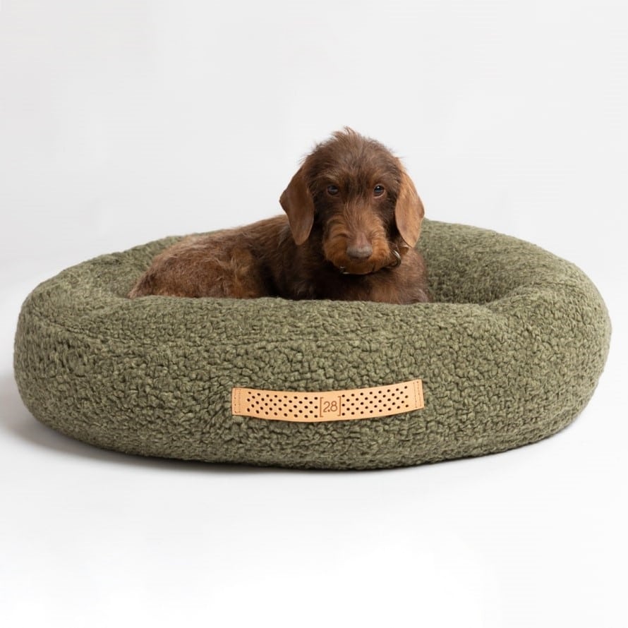 fulvio coussin tissu bouclé design chien